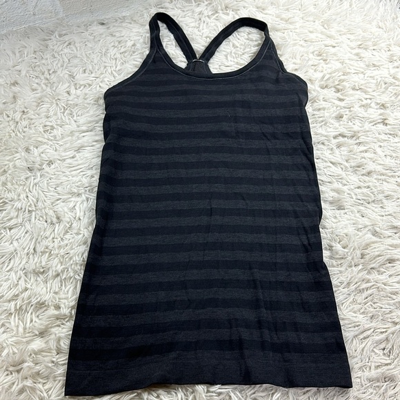 🔥$SALE$🔥 Lululemon Ebb To Street Tank Heathered Black - Picture 1 of 4